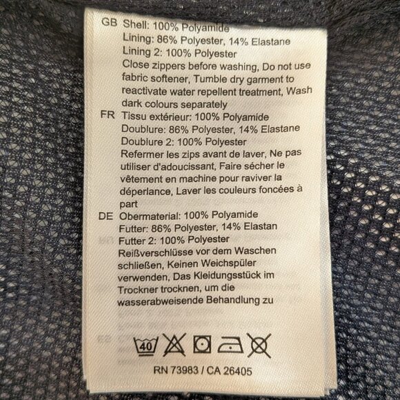 Helly Hansen Womens Rain Jacket Small Blue Waterproof Windproof Helly Tech - Picture 7 of 12